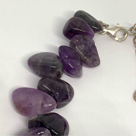 Signed Barse Purple Agate/Amethyst Polished 925 Sterling Silver necklace - Picture 5 of 7